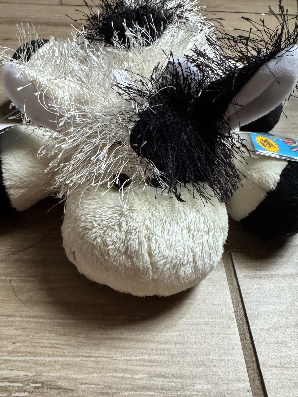 Webkinz with Code Plush Cow Stuffed Animal - Black & Cream